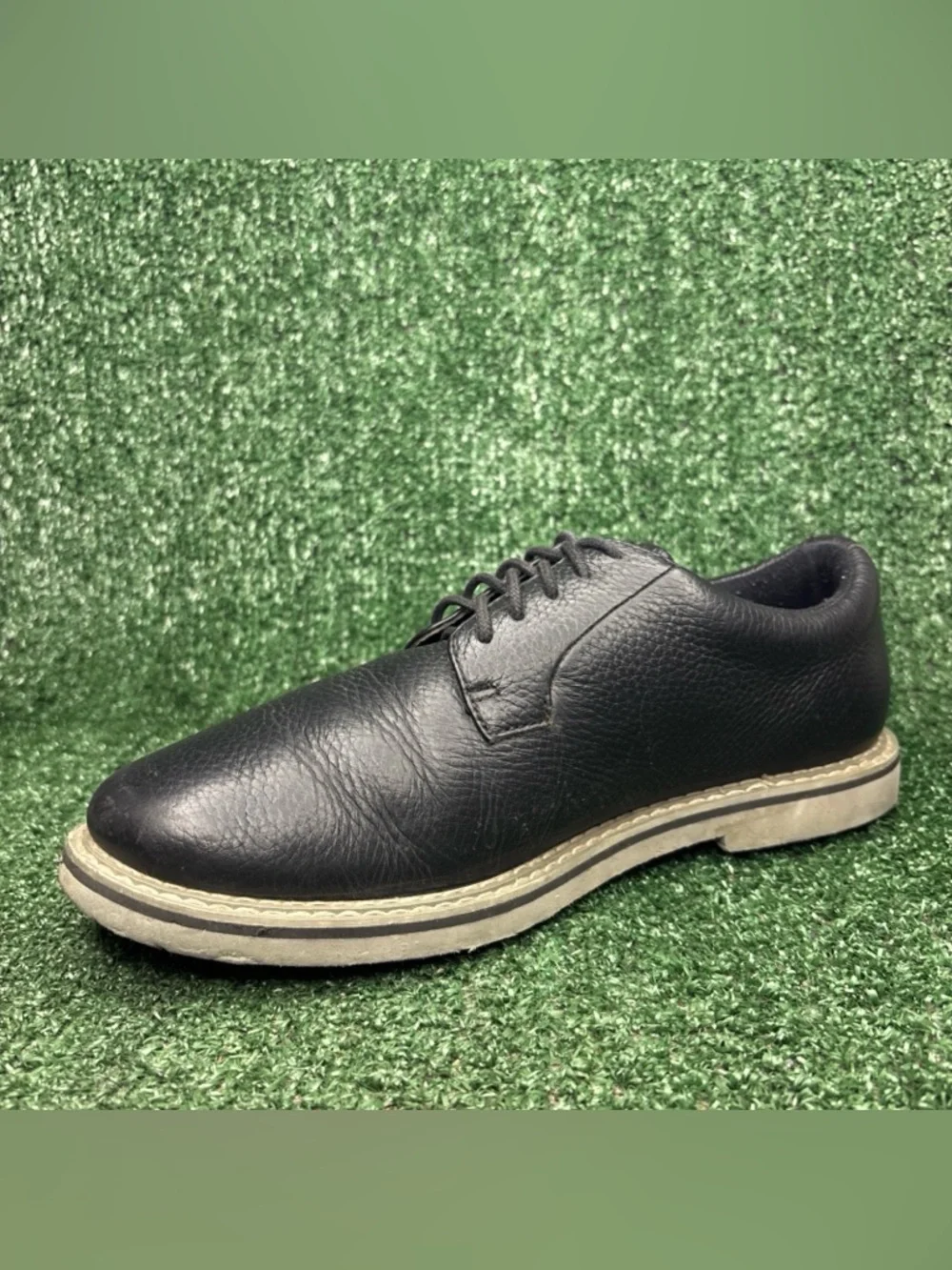 G/Fore G4‎ Gallivanter Golf Shoes Men's 8.5 Onyx Black Leather Lace Up
